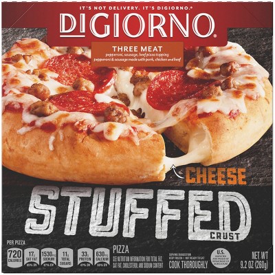 DiGiorno Cheese Stuffed Crust Three Meat Frozen Pizza - 9.2oz