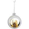 Northlight Owl Cutout Christmas Ornament - 3.75" - Silver and White - 4 of 4
