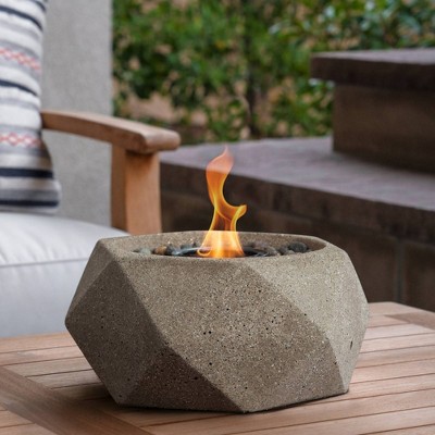 Tabletop Geo Gel Fuel Fire Bowl - Terra Flame