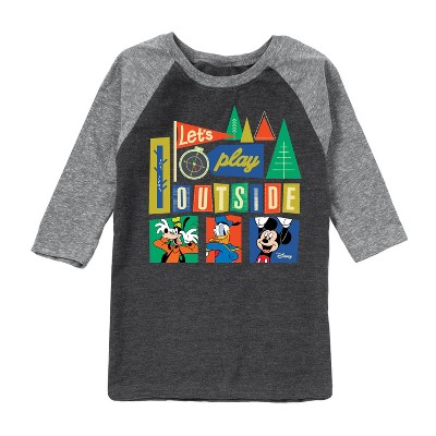 Boys' - Disney - Mickey, Donald Duck, & Goofy Raglan Graphic T-Shirt
