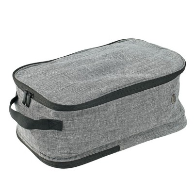 mDesign Fabric Travel Shoe Bag Organizer  - Gray