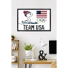 Trends International Team USA x Peanuts – Snoopy Cross-Country Skis Framed Wall Poster Prints - 2 of 4