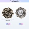 Unique Bargains Handmade Dainty Satin Fabric Big Peony Rose Flower Brooches Hair Clips 1 Pc - 3 of 4
