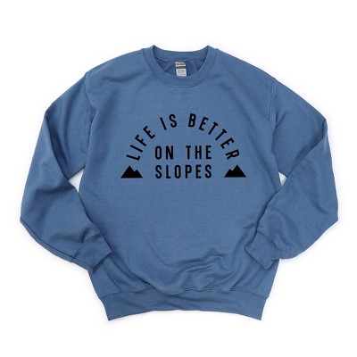 Simply Sage Market Women's Graphic Sweatshirt Better On The Slopes Mountains
