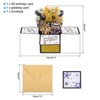 Unique Bargains 3D Handcrafted Pop-Out Funny Greeting Card Black Gold - 2 of 4