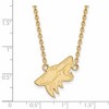 Black Bow Jewelry 14k Yellow Gold Plated Sterling Silver Arizona Coyotes NHL Necklace 18 Inch - 2 of 4