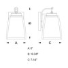 Vaxcel Granville 1 - Light Sconce in  Oil Burnished Bronze - 2 of 4