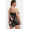 Women's Plus Size Arcadia Cami Set - black | CITY CHIC - 2 of 4