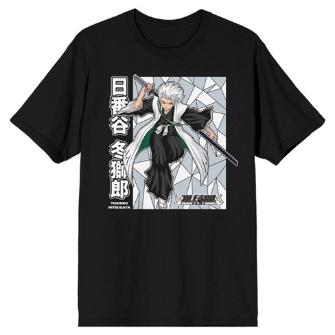 Bleach Toshiro Hitsugaya Men's Black T-shirt-Medium