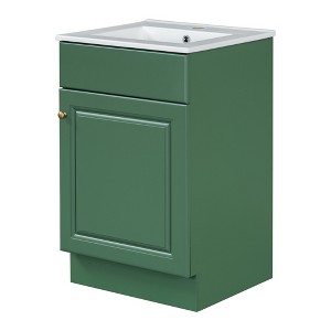 Dexmalle 20"Bathroom Vanity Cabinet with Door Shelf and Adjustable Shelf - 1 of 4