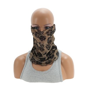 Unique Bargains Rose Earloop Neck Gaiter 1 Pc - 1 of 4