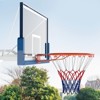 Costway 18" Basketball Rim with Double Springs & All Weather Net for Indoor & Outdoor Black/Orange - 2 of 4