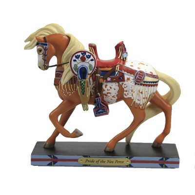 Trail Of Painted Ponies 6.5" Pride Of The Nez Perce Horse Figurine Indian Tribe  -  Decorative Figurines