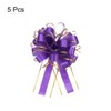 Unique Bargains Christmas Wedding Car Basket Gift Wrapping Big Pull Bow 5 Pcs - 3 of 4