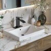 Cobbe Single Handle Bathroom Sink Faucet for Vanity Single-Hole Installation with Low-Arc Spout and Pop-Up Drain Matte Black - 2 of 4