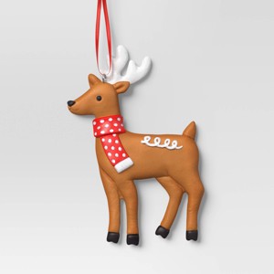 4.75" Christmas Clay Dough Gingerbread Deer Ornament - Wondershop™ - 1 of 3