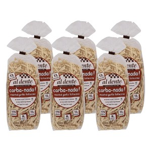 Al Dente Carba-Nada Roasted Garlic Fettuccine Pasta - Case of 6/10 oz - 1 of 4