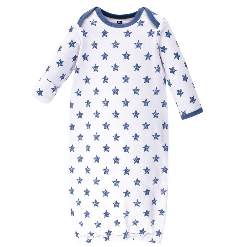 Hudson Baby Infant Boy Cotton Gowns, Baseball, Preemie/Newborn, 4 of 6