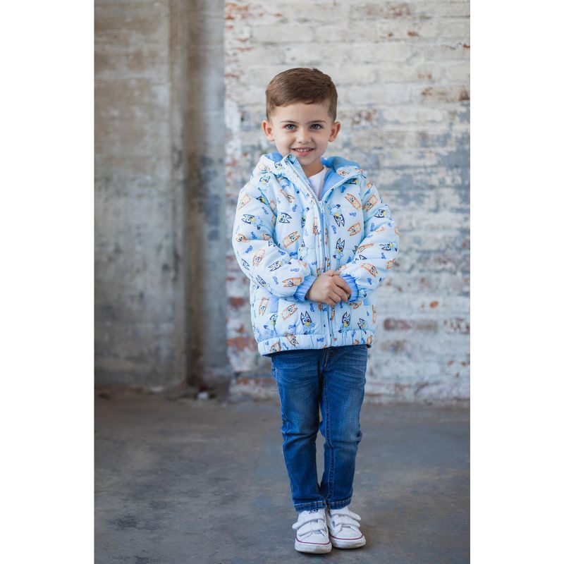 Bluey Bingo Winter Coat Puffer Jacket Toddler, 5 of 10
