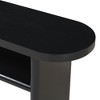 NicBex Console Table Elegant Minimalist Entryway Table with Rounded Edges and Shelf Design Side Table Narrow Side Table for Living Room - 4 of 4