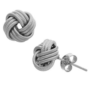 Giorgio Di Vicenza 14K Gold Italian Love Knot Stud Earrings - 1 of 2