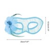 Unique Bargains Halloween Christmas Floral Lace Half Face Party Mask 1 Pc - 2 of 4