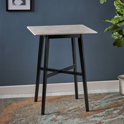 Airsurfer Modern Bar Height 42" Dining Table, Rubberwood Legs and Laminate Table Top