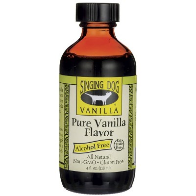 Singing Dog Vanilla Pure Vanilla Flavor - Alcohol Free 4 fl oz Liq.