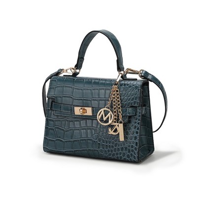 MKF Collection Naomi Vegan Crocodile Leather Women’s Satchel Bag by Mia K