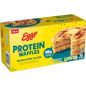 Eggo Buttermilk Vanilla Protein Frozen Waffles - 12.3oz/10ct - 1 of 4