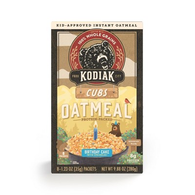 Kodiak Cubs Oatmeal Packets Birthday Cake - 8ct