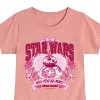 Girls' - Star Wars - Valentine Bb8 Yoda and friends Collegiate Fitted Short Sleeve Graphic T-Shirt - 2 of 4