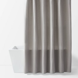 Fabric Waffle Shower Curtain - Room Essentials™ - 1 of 4