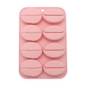 Unique Bargains Candy Moulds 8-Cavity Coffee Bean Candy Mould Hand Wash 6.89"x4.57"x0.83" 1 Pc - 1 of 4