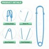 Unique Bargains Sewing Upholstery Spring Lock Blanket Bulk Large Safety Pins 30 Pcs - 2 of 4