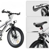 DSVIMOY 20 Inch Kids Mountain Bike for Boys & Girls Ages 7-12, 7-Speed Gears, Silver, 54.6"*20.7"*35" - 4 of 4