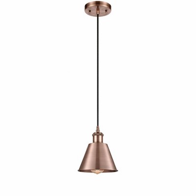 Smithfield - 1 Light Cord Hung Mini Pendant In Industrial Style-7.5 Inches Tall and 7 Inches Wide