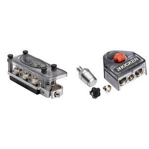 Kicker Warhorse HPBT6 Six Position & BT4S +/- Battery Terminal Bundle ( 2 Terminals ) - 1 of 4