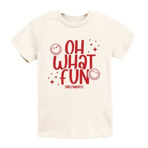 SmileyWorld Oh What Fun - Youth Short Sleeve Graphic T-Shirt and Toddler Short Sleeve Graphic T-Shirt - 1 of 3