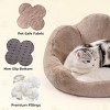 Boersma Round Cat Bed – Washable Fluffy Indoor Pet Couch with Anti-Slip Bottom for Cats, Kittens, Small Dogs & Puppies - 3 of 4