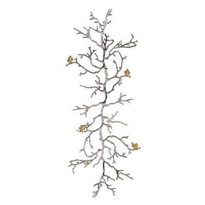 Atelier Branch Wall Sculpture Silver/Gold - A&B Home