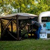 Clam Quick-Set Venture 9'x 9' Portable Pop Up 5 Sided Camping Gazebo Screen Tent 5 with Ground Stakes and Carry Bag - Brown - image 4 of 4