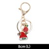 Unique Bargains Christmas Keychain Double Ring Lobster Clasp Zinc Alloy Multi-colored 3.15" 1 Pc - 2 of 4