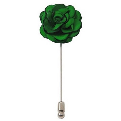 Men's Solid Color Rose Floral Lapel pin