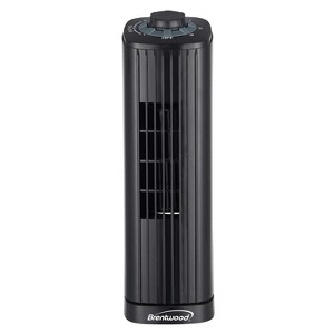 Brentwood 14-In. 3-Speed Portable Oscillating Tower Fan, Black, F-14TBK - 1 of 4