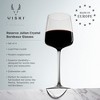 Viski Reserve Julien Crystal Bordeaux Wine Glasses - Red Wine Glasses Set of 4 - 22oz Stemmed Wine Glass for Special Occasions Gift Ideas - 2 of 4