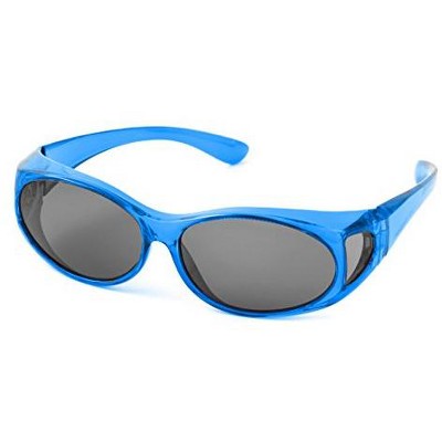 Polarized Wear-Over Sunglasses by Calabria PC2866 in Blue & Grey