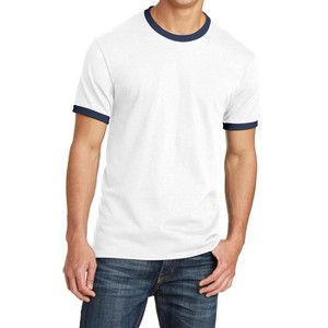 Mafoose Men's Short Sleeve Core Cotton Soft Classic Ringer Tee - 1 of 4