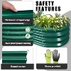 Rbied 12 x 2 x 1 ft. Galvanized Steel Oval Outdoor Raised Garden Beds Anti-Rust Metal Planter Box for Garden (1-Pack) - 4 of 4