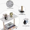 NEX Organizer Table Cart on Casters White: Rolling Utility Storage Cart, 4 Drawer Metal Organizer, Clothing Storage - 3 of 4